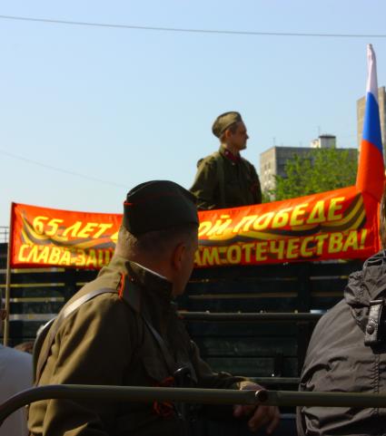 Москва 09 мая 2010 год. Празднование Дня победы. Военные.