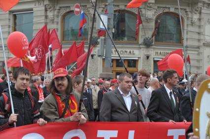 Первомайская демонстрация политической партии КПРФ, Москва, 1 мая 2011 года