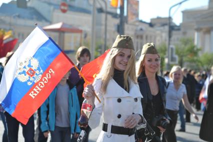 Празднование Дня Победы на театральной площади, Москва, 9 мая 2011 года