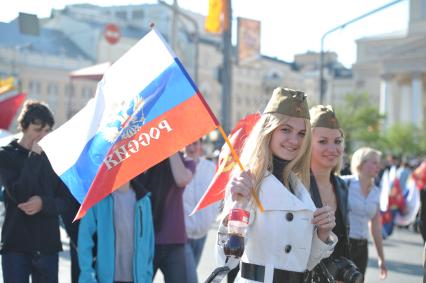 Празднование Дня Победы на театральной площади, Москва, 9 мая 2011 года