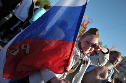 Празднование Дня Победы на театральной площади, Москва, 9 мая 2011 года