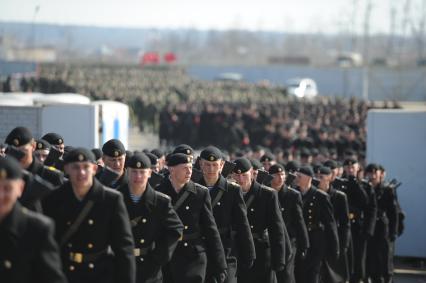 Репетиция парада Победы в Таманской дивизии в Подмосковье, Саратов, 22 апреля 2011 года