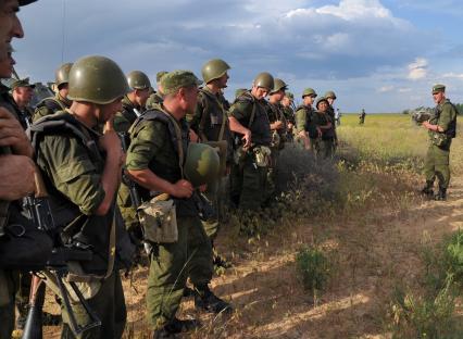 Учения. Армия. Военная подготовка. Полигон. 24 мая 2011 г.