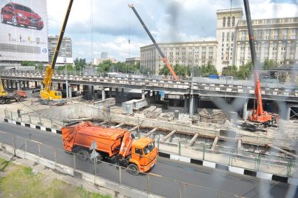 Строительство тоннеля по Волоколамскому шоссе, Москва, 9 июня 2011 года