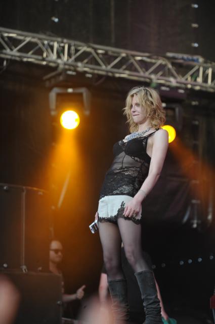 Кортни Лав в Москве, Courtney Love, пикник Афиши, Москва, 23 июля 2011 года.