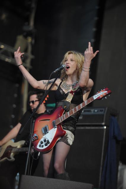 Кортни Лав в Москве, Courtney Love, пикник Афиши, Москва, 23 июля 2011 года.