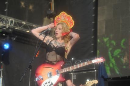 Кортни Лав в Москве, Courtney Love, пикник Афиши, Москва, 23 июля 2011 года.