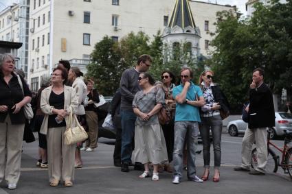 Прощание с пианистом Николаем Петровым прошло в Большом зале Московской консерватории. Москва. 05 августа 2011 года.