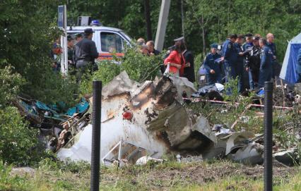 Падение самолета ТУ-134  районе д. Бесовец. 21 июня 2011 г.