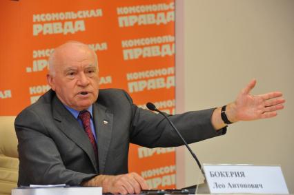 Директор Научно-исследовательского центра сердечно-сосудистой хирургии им. А.Н.Бакулева Лео Бокерия в ИД КП. 19 сентября 2011 года.