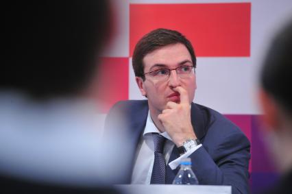 Презентация ТЕХНОПАРКА СКОЛКОВО. На снимке: директор ООО ТЕХНОПАРК СКОЛКОВО Сергей Курилов. 14 сентября 2011 года.