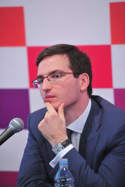 Презентация ТЕХНОПАРКА СКОЛКОВО. На снимке: директор ООО ТЕХНОПАРК СКОЛКОВО Сергей Курилов. 14 сентября 2011 года.