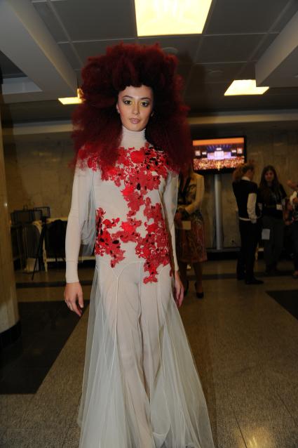 Международный конкурс парикмахеров \"Alternative Hair Show 2011\" в Кремлевском дворце. Москва. 28 сентября  2011 года.