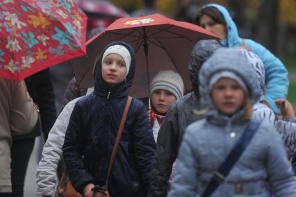 Дождь в городе. Москва. 12 октября 2011 года.