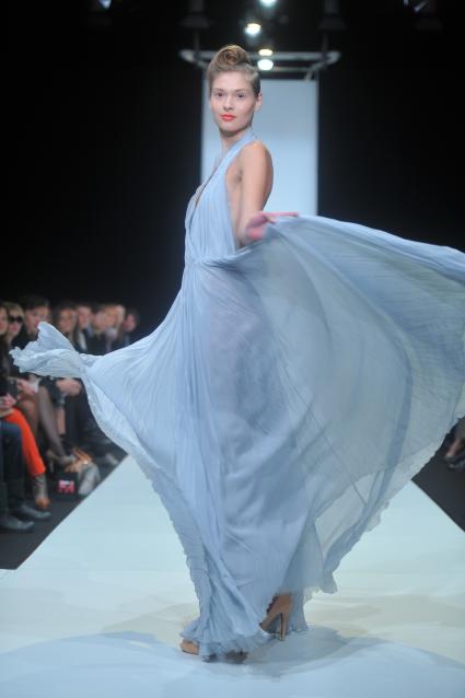 Показ коллекции TEGIN на неделе моды Mercedes-Benz Fashion Week. 23 октября 2011 года.