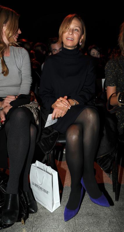 Закрытие Недели моды Volvo Fashion Week. На снимке: главный редактор российской и немецкой версии журнала INTERVIEW Алена Долецкая. 31 октября 2011 года.