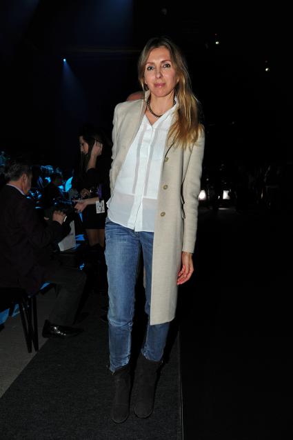 Закрытие Недели моды Volvo Fashion Week. На снимке: главный редактор журнала HELLO! Светлана Бондарчук. 31 октября 2011 года.