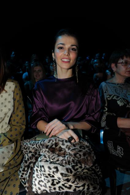 Закрытие Недели моды Volvo Fashion Week. На снимке: певица Сати Казанова. 31 октября 2011 года.