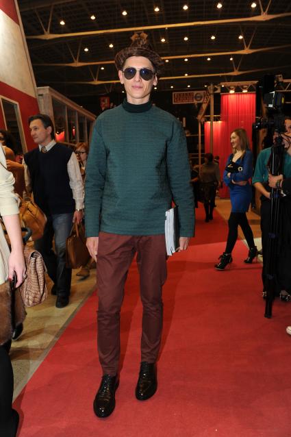 Закрытие Недели моды Volvo Fashion Week. На снимке: стилист Влад Лисовец. 31 октября 2011 года.