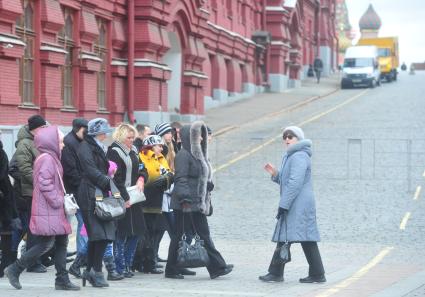 Москва. Организованная экскурсия на Красной площади. 10 ноября 2011 года.