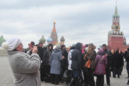 Москва. Организованная экскурсия на Красной площади. 10 ноября 2011 года.