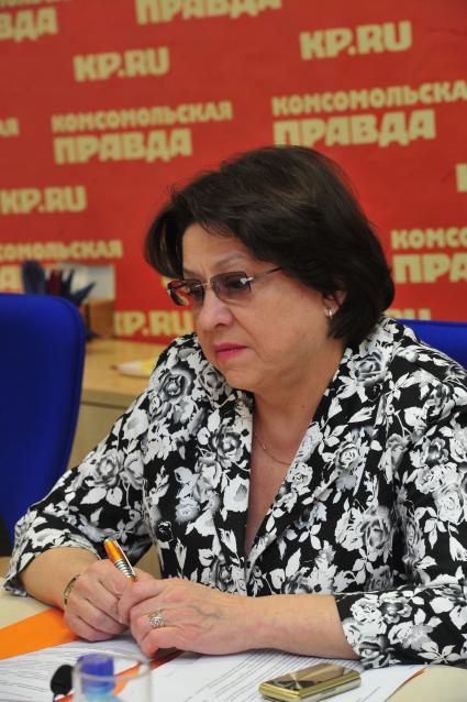 Первый заместитель директора НИИРПО, профессор Кравцова Лилия в ИД КП. 22 ноября 2011 года.