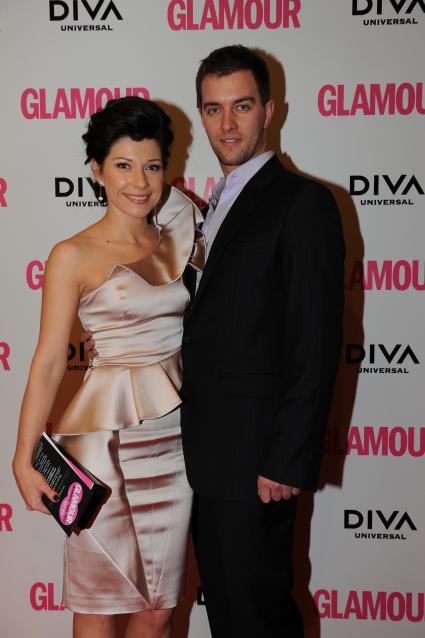 Церемония вручения премии ЖЕНЩИНА ГОДА ЖУРНАЛА GLAMOUR 2011. На снимке: актриса Екатерина Волкова. 17 ноября 2011 года.