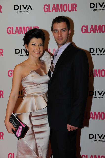 Церемония вручения премии ЖЕНЩИНА ГОДА ЖУРНАЛА GLAMOUR 2011. На снимке: актриса Екатерина Волкова. 17 ноября 2011 года.