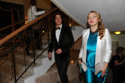 Церемония вручения премии ЖЕНЩИНА ГОДА ЖУРНАЛА GLAMOUR 2011. На снимке: актриса Екатерина Вилкова. 17 ноября 2011 года.