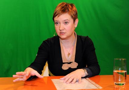 Член Общественной палаты Ольга Костина в ИД КП. 28 ноября 2011 года.