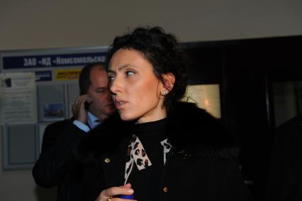 Пиар-директор Виктора Батурина Анна Имерлин в ИД КП. 30 ноября 2011 года.
