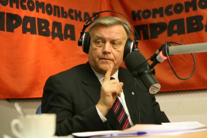 Президент ОАО \"РЖД\" Владимир Якунин в редакции КП. 19 января 2010 года.