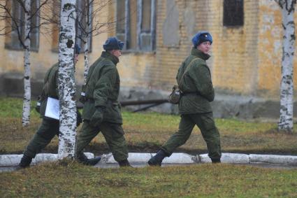 Солдаты в учебном центре космических войск, Плесецк, 3 ноября 2011 года