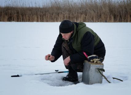 5 февраля 2011. Волгоградская область, Иловлинский район. Озеро Большой Ильмень. Соревнования по зимней рыбалке.