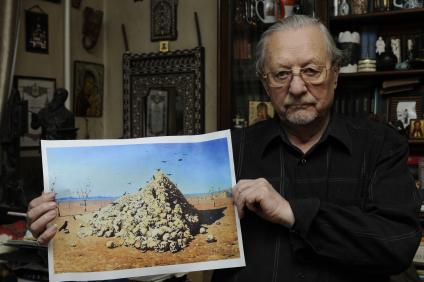 Внук художника Василия Верещагина Александр Плевако. 26 ноября 2009 года.