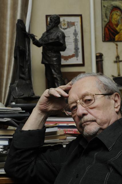 Внук художника Василия Верещагина Александр Плевако. 26 ноября 2009 года.
