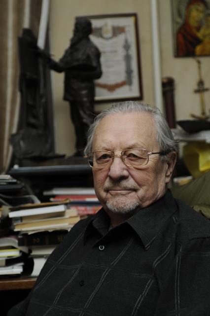 Внук художника Василия Верещагина Александр Плевако. 26 ноября 2009 года.