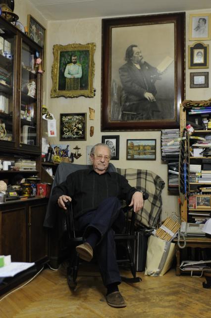 Внук художника Василия Верещагина Александр Плевако. 26 ноября 2009 года.