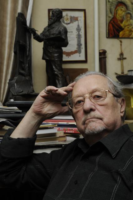 Внук художника Василия Верещагина Александр Плевако. 26 ноября 2009 года.