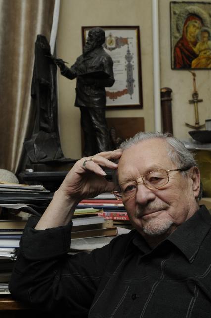 Внук художника Василия Верещагина Александр Плевако. 26 ноября 2009 года.