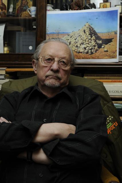 Внук художника Василия Верещагина Александр Плевако. 26 ноября 2009 года.