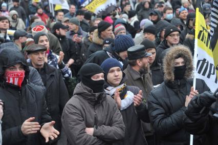 Санкционированный митинг против фальсификации результатов прошедших выборов в Госдуму РФ ЗА ЧЕСТНЫЕ ВЫБОРЫ на Болотной площади. 11 декабря  2011 года.