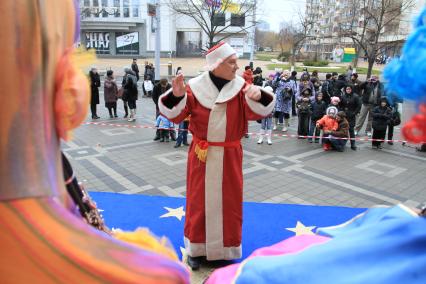 ПАРАД ДЕДОВ МОРОЗОВ. КРАСНОДАР. 24.12.2011.