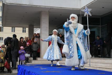 ПАРАД ДЕДОВ МОРОЗОВ. КРАСНОДАР. 24.12.2011.