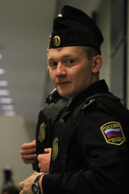 Во время судебного заседания по делу об убийстве 12 человек в станице Кущевская. 27 декабря 2011 года.