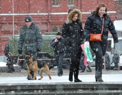 Сотрудники второго оперативного полка милиции ГУВД по г.Москве. Москва. 15 января 2011 года.