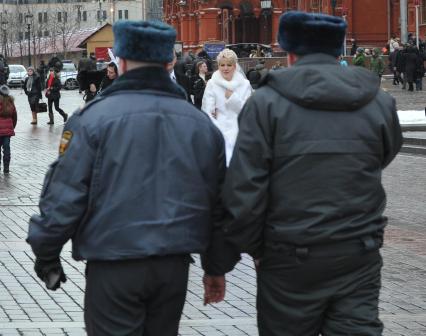 Сотрудники второго оперативного полка милиции ГУВД по г.Москве. Москва. 15 января 2011 года.