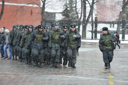 Сотрудники второго оперативного полка милиции ГУВД по г.Москве. Москва. 15 января 2011 года.