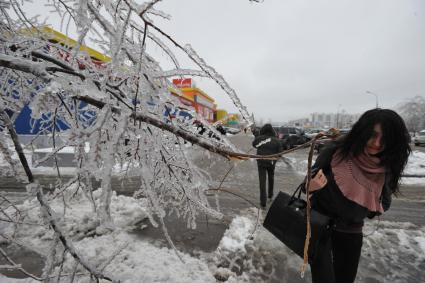 Последствия ледяного дождя в Москве. 26 декабря 2010 года.