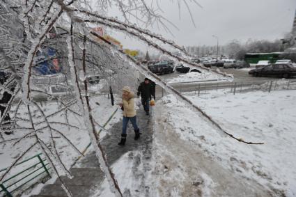 Последствия ледяного дождя в Москве. 26 декабря  2010 года.